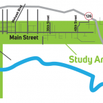 Main-McVay Transit Study Area Map